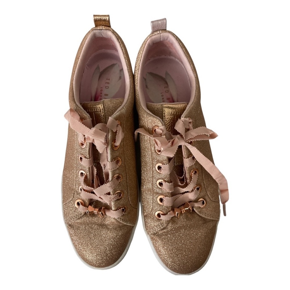 Ted Baker London, Kelleit, glitter sneaker sz7 - Picture 2 of 7